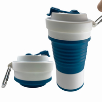 Produits de camping et de randonnée, grande tasse à café pliable en silicone de qualité alimentaire sans BPA de 25 oz, tasse de voyage réutilisable en silicone pliable, mug de Noël avec couvercle, tasses en silicone