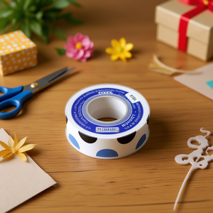 Nastro decorativo Ilan 2,5 cm x 3 m con motivo a pois per lavori manuali e confezioni regalo - Product Image 2