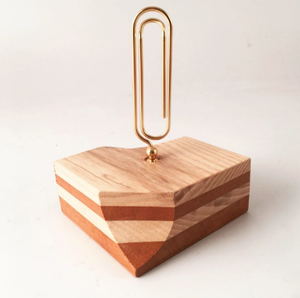 Porte-Clips en Bois Magnétique (Design Géométrique) - Product Image 5