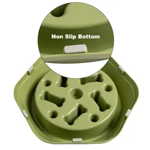 Hersteller kunden spezifische rutsch feste neue Design Hund Slow Feeder Dog Bowl