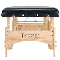 Table de massage pliante en bois Gibraltar Premium 32 pouces extra large réglable, moderne, pour salon de beauté, spa, hôtel, salon