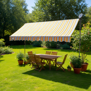 Lampe de jardin LED 157,5 pouces à rétraction manuelle, alimentée par énergie solaire, éclairage extérieur IP65 - Product Image 2