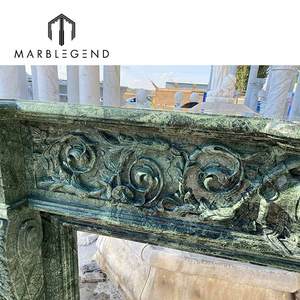 Offre Spéciale en marbre sculpté à la main <span class=keywords><strong>cheminée</strong></span> face marbre antique <span class=keywords><strong>cheminée</strong></span> autoportante inde <span class=keywords><strong>cheminée</strong></span> en marbre Vert à vendre - Product Image 6