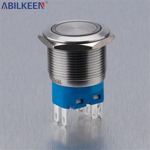 <span class=keywords><strong>Interrupteur</strong></span> à bouton-poussoir momentané à réponse rapide <span class=keywords><strong>12V</strong></span> 22mm IP65 pour les systèmes d'automatisation de machines industrielles Connexion à presse courte - Product Image 5