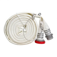 Tuyau plat Sanxing en tissu renforcé tressé avec doublure TPU blanche, 26 bars, 65 mm, 30 m, 8 bars, pour la lutte contre les incendies forestiers avec lampe de poche