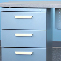 Bureau d'enseignant pour salle de classe, table d'ordinateur pliable avec tiroirs pour ordinateur portable