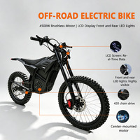 Vente en gros de motos électriques tout-terrain 72V pour adultes, 65 km/h