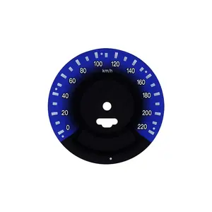 Custom Screen Printing 2D Automotive Dashboard speedometer tachometer Instrument Cluster faceplate