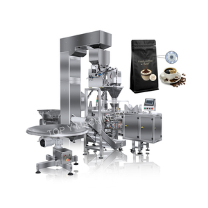 Top Y 250 <span class=keywords><strong>gram</strong></span> 250g Sacos De Café Com Válvula E Máquina De Embalagem De Bolsa De Zíper Flat Bottom Bag Coffee Bean Doypack Machine - Product Image 1