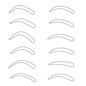 Chính Xác Bán Vĩnh Viễn Trang Điểm <span class=keywords><strong>Stencils</strong></span> Kit Nhựa Tốt Nhất Lông Mày Công Cụ Thiết Kế Thước Đo Lông Mày Định Hình Thẻ Thiết Kế - Product Image 5