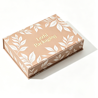 Boîte cadeau en papier pour chocolats pralinés de luxe avec logo personnalisé, boîte à chocolats avec séparateurs, insert en plastique, boîte magnétique de luxe