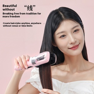 Plancha de pelo de hoja de cerámica multifuncional 2 en 1, recortadora eléctrica para el desarrollo del cabello largo, peluquería, maravilla del hogar - Product Image 4