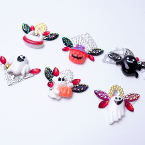 Pegatinas de diamantes de imitación sueltos de resina adhesiva Mei Shang con diseño de <span class=keywords><strong>mariposa</strong></span> personalizado para tatuajes faciales tipo pintura - Product Image 1