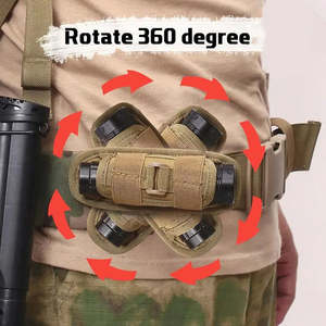 Support de lampe torche rotatif à 360 degrés pour la chasse, accessoires d'éclairage, clip ceinture, étui pour lampe de poche - Vente en gros - Product Image 5