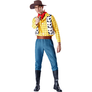 Vestito da cowboy e Cowgirl per ragazze Costume da coppia legnosa con stile giocattolo di Halloween - Product Image 6