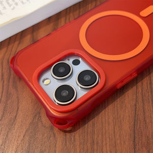 Custodia per telefono cellulare di lusso rossa <span class=keywords><strong>Iphone</strong></span> <span class=keywords><strong>12</strong></span> 13 14 16 15 <span class=keywords><strong>Pro</strong></span> Max ricarica Wireless <span class=keywords><strong>Cover</strong></span> posteriore con cordino magnetico - Product Image 2