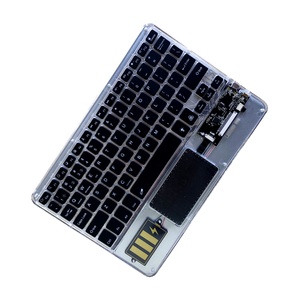 <span class=keywords><strong>Teclado</strong></span> Transparente Retroiluminado RGB con Triple Modo BT 5.2 2.4G USB-C, <span class=keywords><strong>Teclado</strong></span> Inalámbrico Magic Crystal para Sistemas <span class=keywords><strong>Windows</strong></span> y <span class=keywords><strong>Mac</strong></span> - Product Image 3