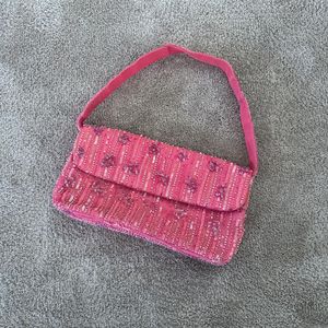 Sac à main artisanal multicolore brodé en cuir PU véritable pour femme, imperméable, portable, léger et décontracté - Product Image 1