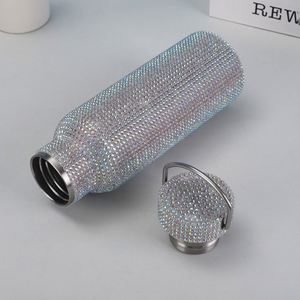 Bouteille isotherme créative pour femme avec poignée, en acier inoxydable, ornée de strass colorés et de diamants, grande capacité, maintien thermique 6-12 heures - Product Image 5