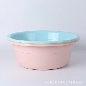 Bassine en plastique ronde 110g, lavabo domestique, usage dortoir, couleurs assorties, expédié - Product Image 5