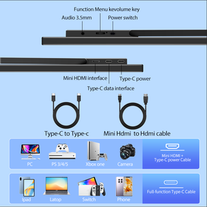 15.6 inch di động IPS hiển thị 1080P Màn hình đầy đủ HD hd-mi Loại C giao diện LCD chơi game màn hình di động - Product Image 5