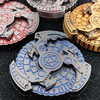 LuxeRoll 7 in 1 Dadu Mekanik Vintage Berputar, Spinner Dadu DND, Roda Dadu Logam untuk Permainan Meja Dungeons & Dragons