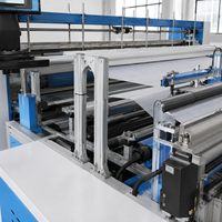 Machine de fabrication de rideaux de cabine jetables non tissés entièrement automatique à servomoteur avec œillets, certifiée CE, OEM ODM, directement de l'usine