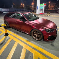 Film de protection de peinture automobile en vinyle chromé rouge romance WRAPMASTER 1,52*17 mètres PET