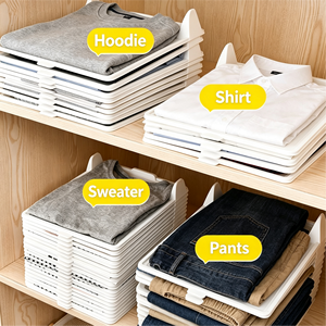 Piegatrice per Vestiti, Piegatura Rapida di Magliette, Camicie e Maglioni, Organizzatore per Armadio e Guardaroba - Product Image 1