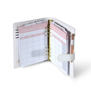 Cuaderno Personalizado con Tapa Dura Blanca de Cuero PU, Cuaderno de Oficina Único y Elegante con Páginas Personalizadas - Product Image 3