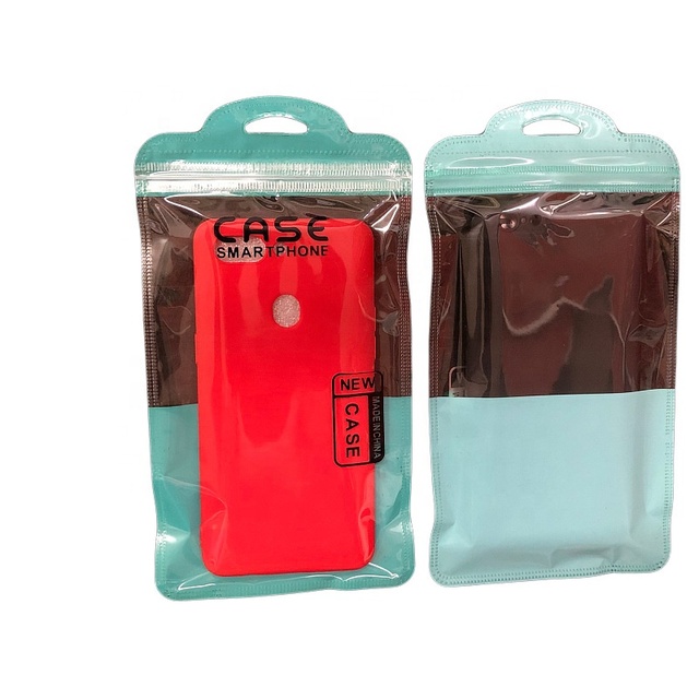 Custom Logo Mobile Phone Pouch Plastic Zip Bag for Cell Phone case