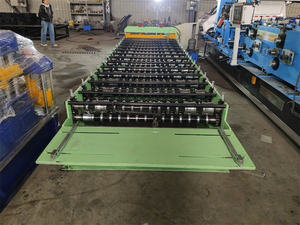 Хорошее качество, двухслойная длинная алюминиевая металлическая кровельная плитка, рулонная машина для продажи - Product Image 6