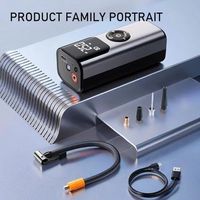 Portable 12V ABS Air Compressor for Car Tires with Digital Pressure Gauge Cordless Design 150 PSI Max Pressure