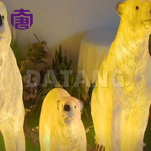Escultura de Oso Polar Iluminada en 3D, Grande, Luz Blanca Cálida, Decoraciones Navideñas para Exteriores, Resistentes al Agua IP65, para Paisajes, Ramadán, Halloween - Product Image 6