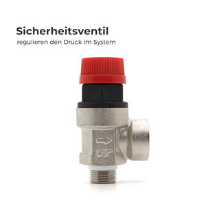 IVANCI <span class=keywords><strong>Expansion</strong></span> Vessel Brass 3/4 "Saftey Group con ventilación <span class=keywords><strong>de</strong></span> aire automática y manómetro para sistema <span class=keywords><strong>de</strong></span> calefacción - Product Image 6