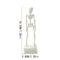 Ornement d'aquarium imprimé en 3D Vashine, figurine de squelette dansant avec connexion pour pompe à air et base stable