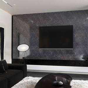 Jeedeson 4*0,4 M Recubierto antibacteriano Ideal para cocinas Baños Mármol gris oscuro Peel & Stick Wallpapers - Product Image 3