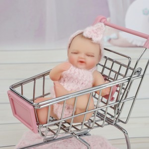 Poupées Bébé Reborn en Silicone Solide 100% Corps Entier, 12 cm (5 pouces), Filles et Garçons, Toucher Doux, pour Filles - Product Image 3