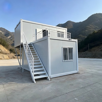 Maison conteneur modulaire préfabriquée sur mesure de 10 pieds pour camp de travail, bureau portable, structure en acier, à assembler