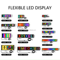 Écran d'affichage LED matriciel programmable USB 5V RGB avec animation de motifs, texte, bricolage, défilement, télécommande, publicité, panneau de voiture
