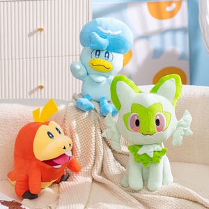 Juguetes de Peluche Kawaii de Pokémon, Lindos Muñecos de Peluche, Sprigatito, Fuecoco, Quaxly, Almohada de Personajes de Dibujos Animados para Regalo de Cumpleaños - Product Image 1