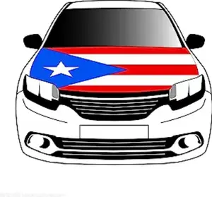 푸에르토 리코의 연방 국기 국기 자동차 후드 커버