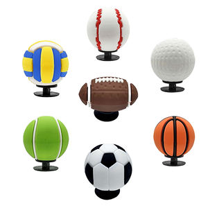 Vente en gros d'accessoires 3D bricolage balles breloques pour sabots chaussures football football basket-ball breloques décoration pour enfants cadeaux - Product Image 1