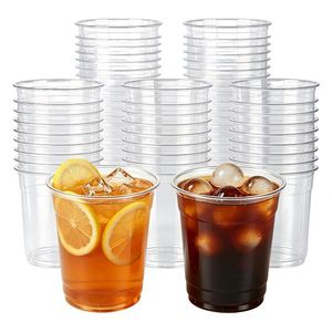 Vaso de Café Desechable Transparente de PET de Alta Calidad de 18 oz y 98 mm con Logotipo Personalizable para Bebidas de Cafetería - Product Image 1