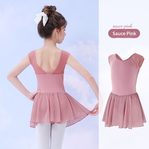 Tutù da Danza Estivo per Bambine, Senza Maniche, in Cotone e Chiffon, per Pratica di Balletto - Product Image 6