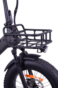 Vélo cargo électrique ODM/OEM 20 pouces 7 vitesses, cadre en alliage d'aluminium, batterie au lithium, 500W 48V avec panier avant et porte-bagages arrière - Product Image 2