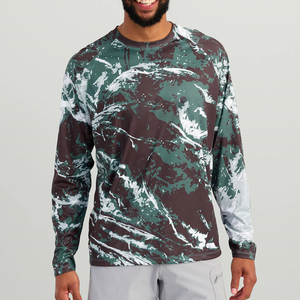 Customized High Quality UPF50 Plus Size Performance Waterproof Anti-Bacterial Fishing <b>Shirts</b> UV <b>Moisture</b>-<b>Wicking</b> Long-Sleeved - Product Image 2