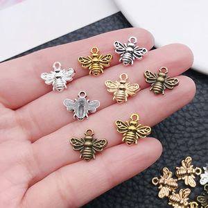 Pendentif abeille en alliage de zinc plaqué, accessoires de bijoux DIY pour la fabrication de bracelets et de colliers - Product Image 1