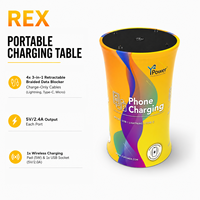 Table de recharge portable Y2Power REX avec tissu personnalisé facile à transporter
