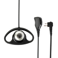 Earpiece D-Style PMLN6535 Asli dengan Mikrofon dan PTT Headset Radio Dua Arah Walkie-Talkie